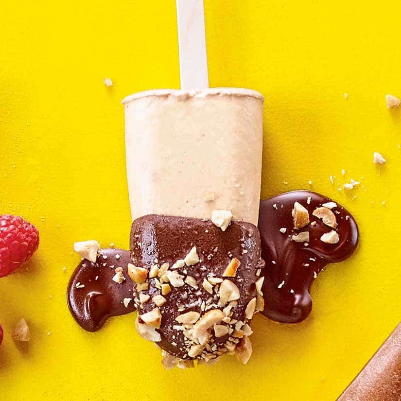 Popsicles banane et beurre d'arachides