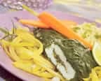 Paupiettes de sole, épinards, riz et vapeur