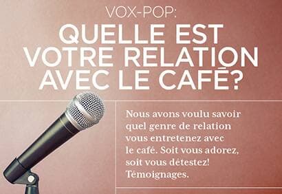 Vox pop: quelle est votre relation avec le café
