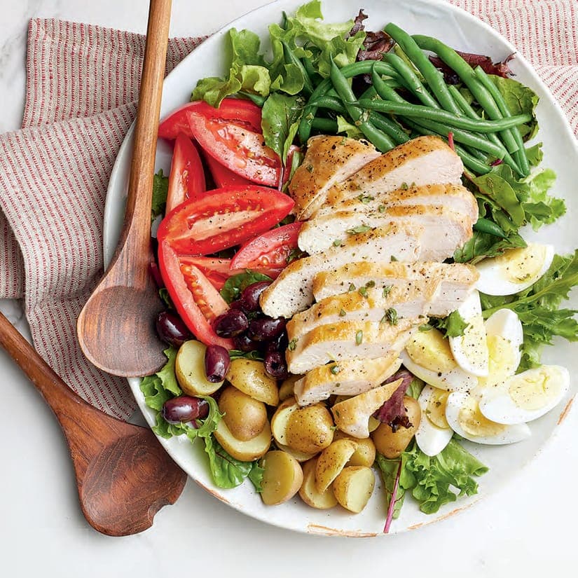 Salade niçoise au poulet