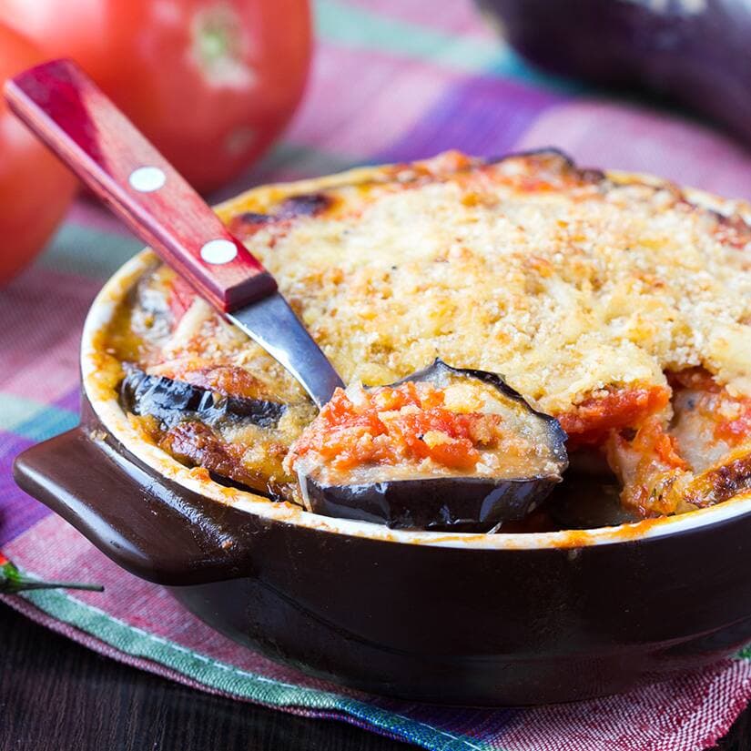 Gratin d'aubergines et de tomates