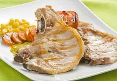 Côtelettes de porc au gingembre