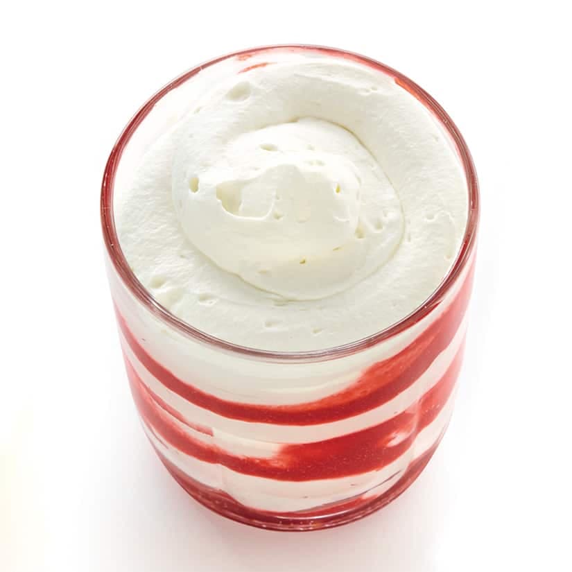 Petits crémeux aux framboises