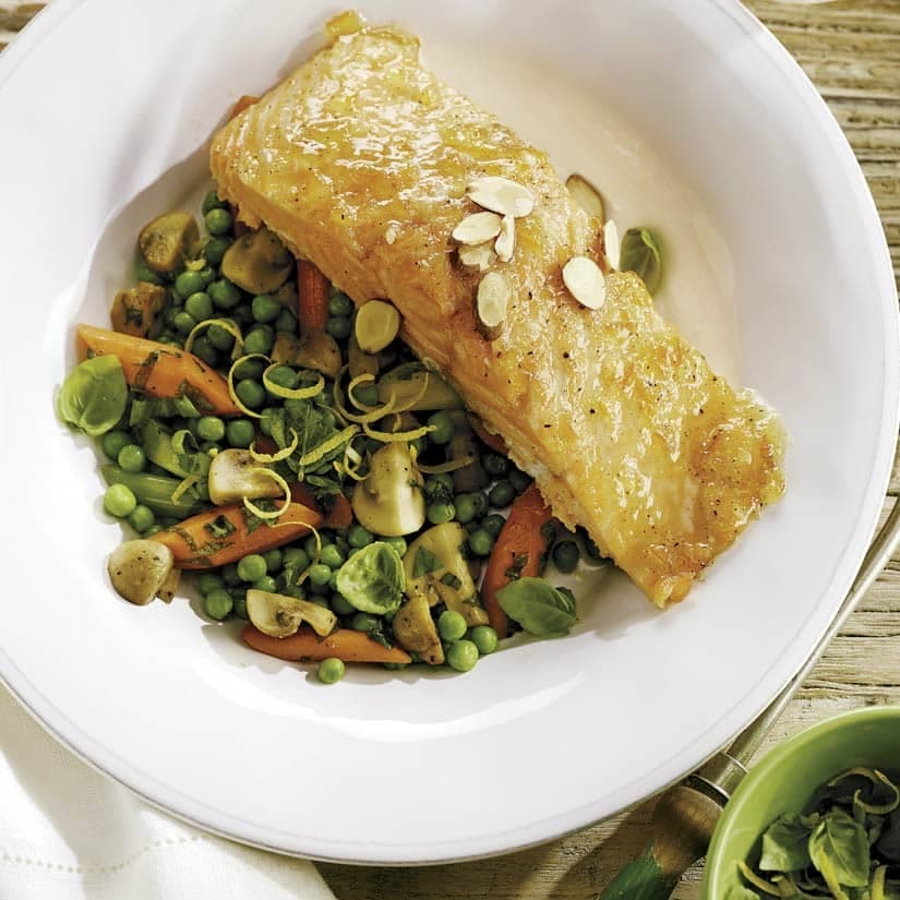 Pavé de saumon glacé aux agrumes