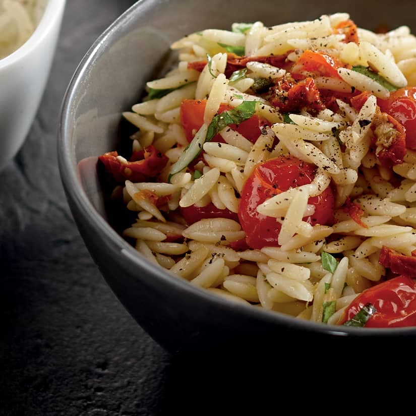Orzo aux deux tomates