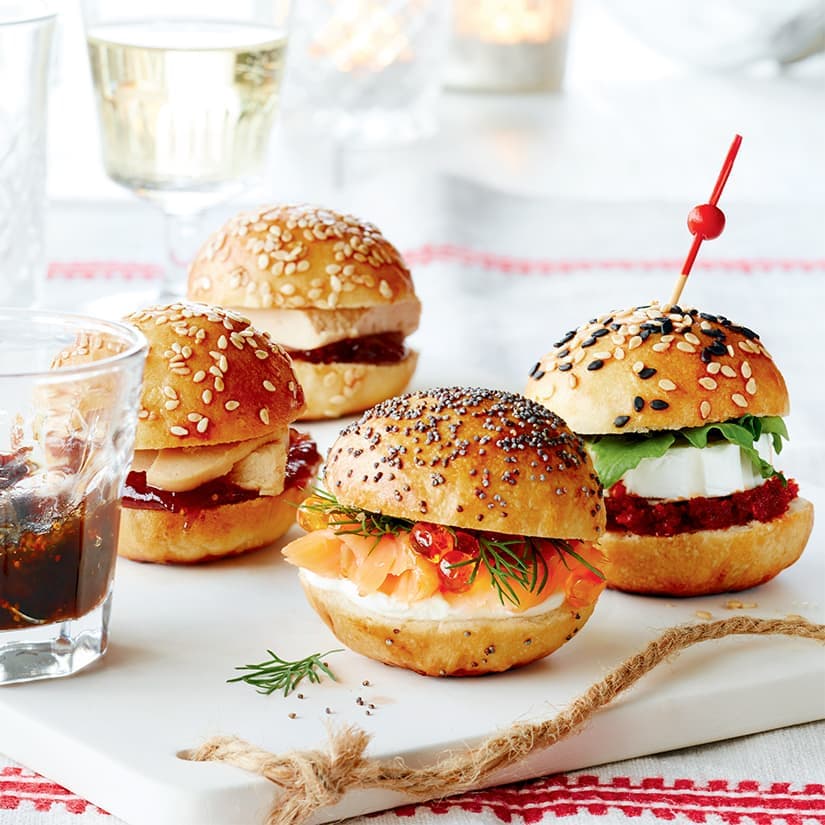 Minipains à hamburgers