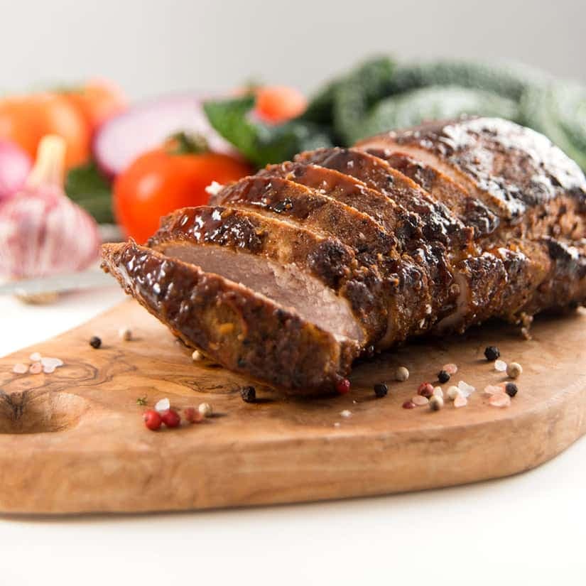 Filets de porc au miel et au vinaigre balsamique