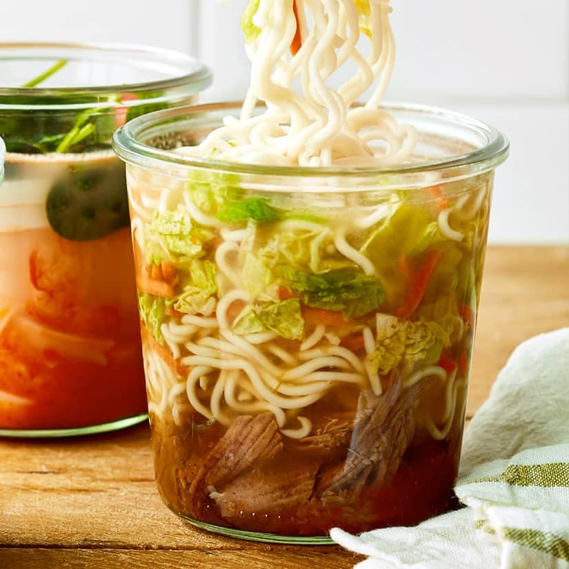 Soupe instantanée bœuf façon ramen