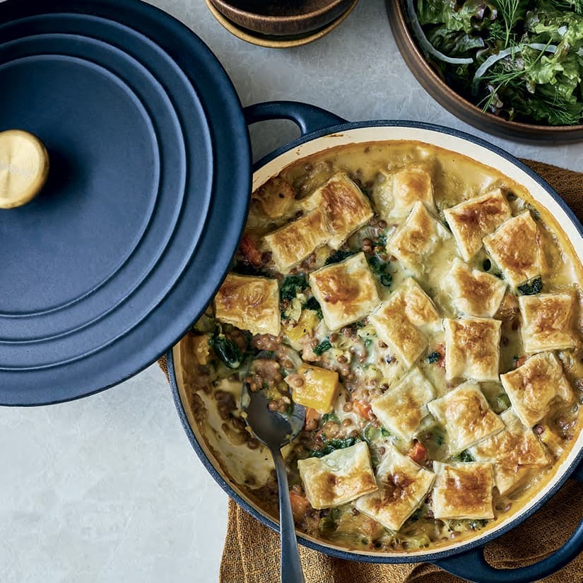 Pâté aux lentilles et aux légumes
