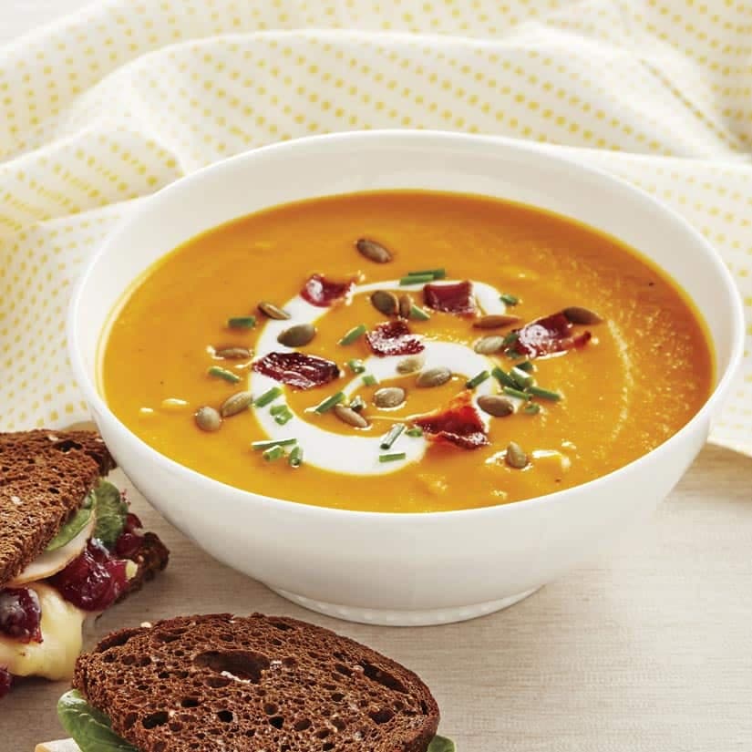 Potage de carottes au gingembre