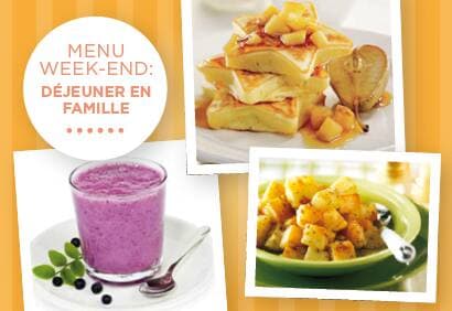 Menu week-end - Déjeuner en famille