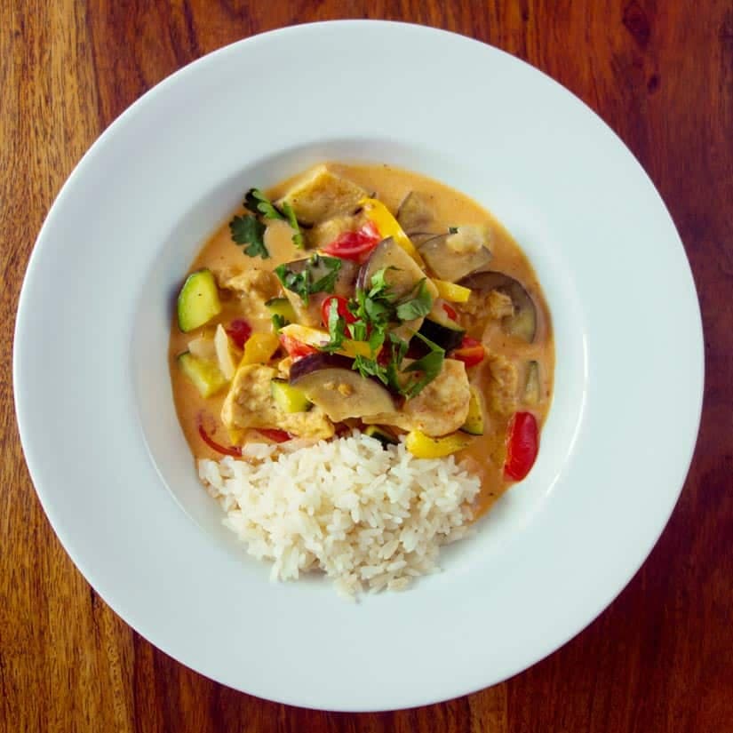 Cari aux légumes et au tofu à la thaïe