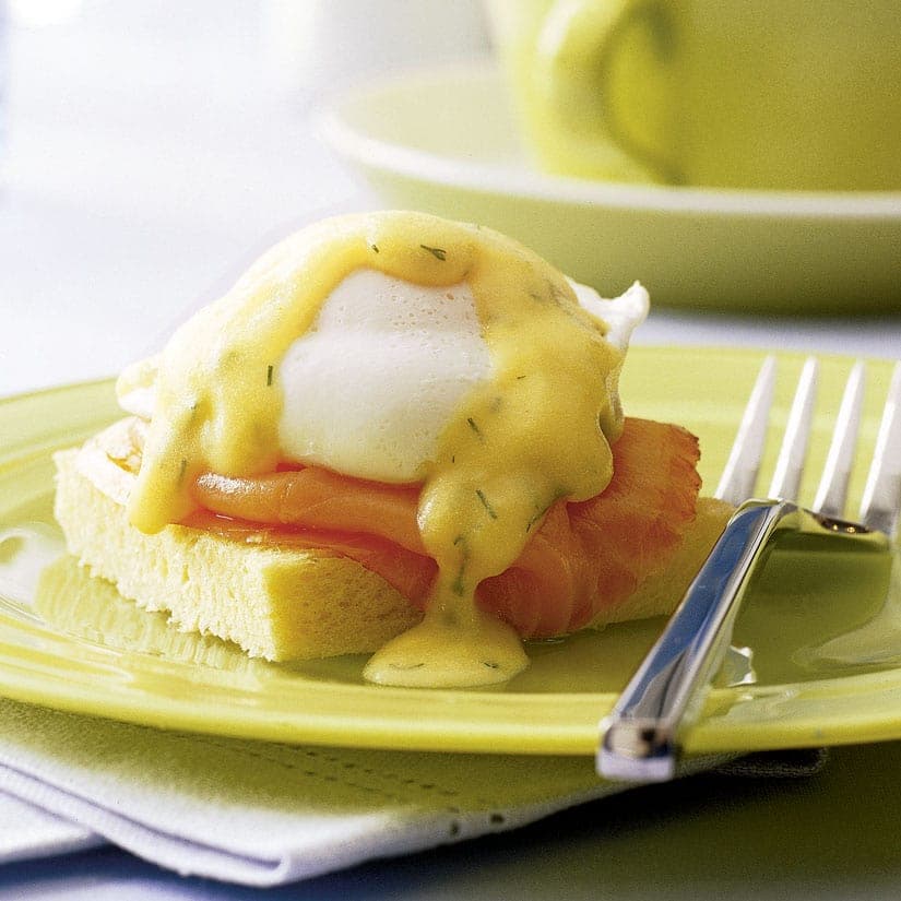 Oeufs bénédictine au saumon fumé