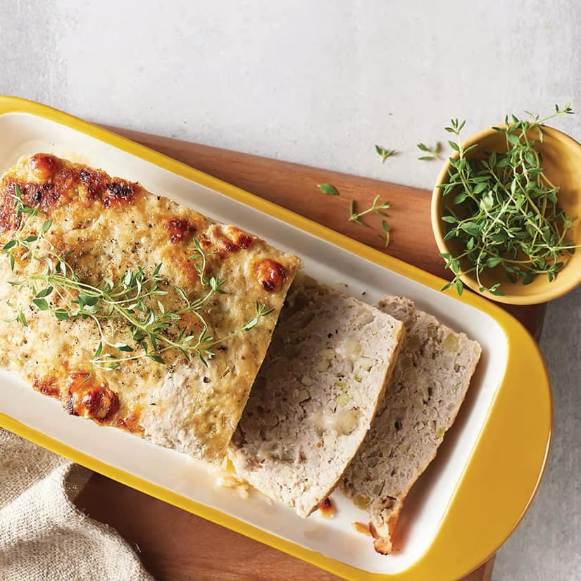 Pain de viande au porc et aux pommes