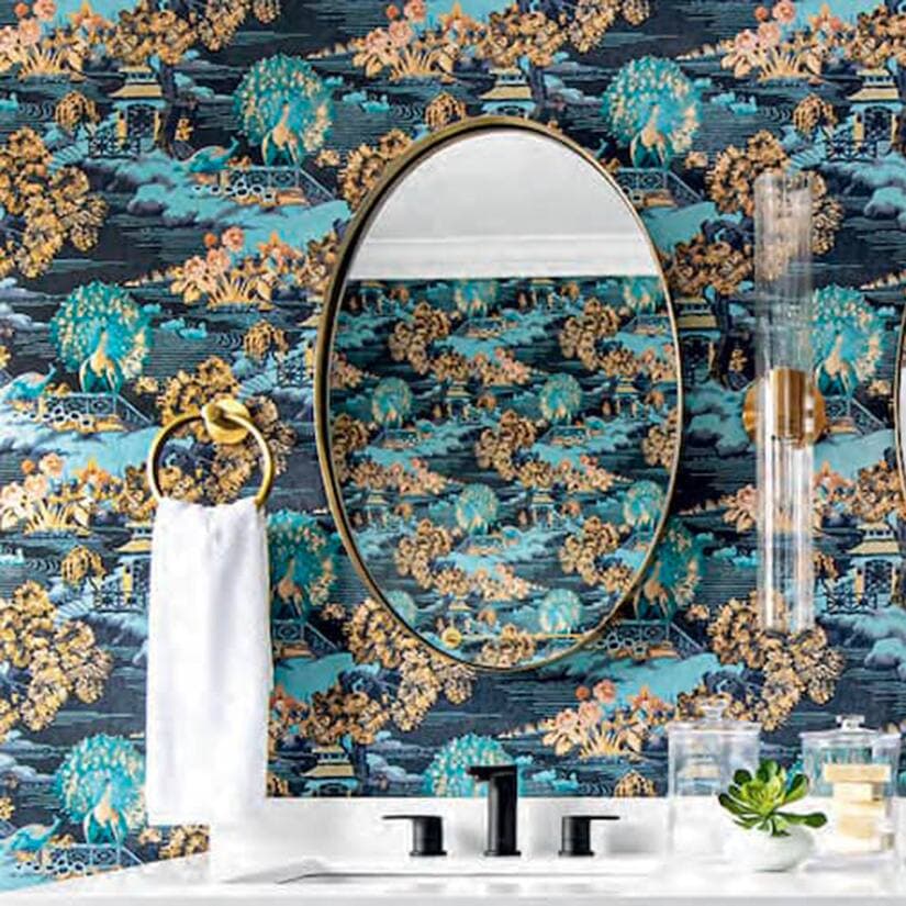 Une salle de bains au look audacieux