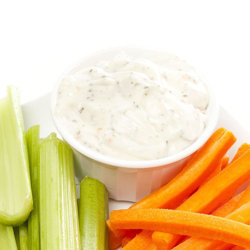 Trempette au miso pour crudités