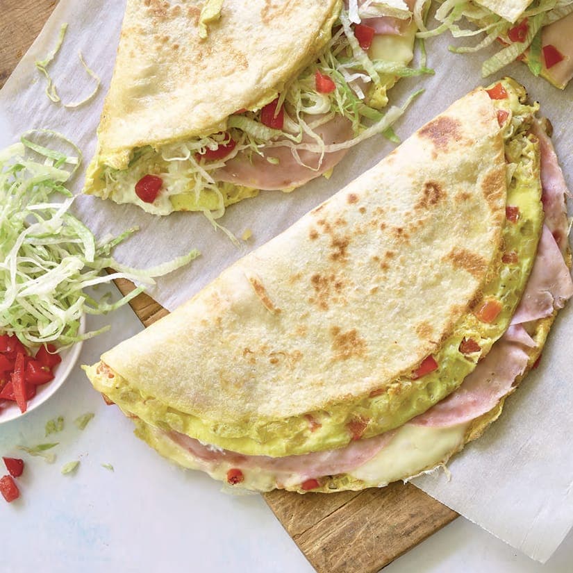 Wrap à l’omelette western