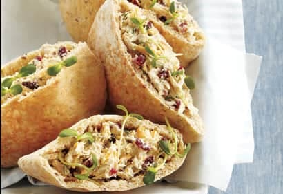 Pitas au thon et aux canneberges séchées