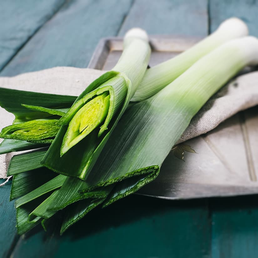 Julienne de poireau frite