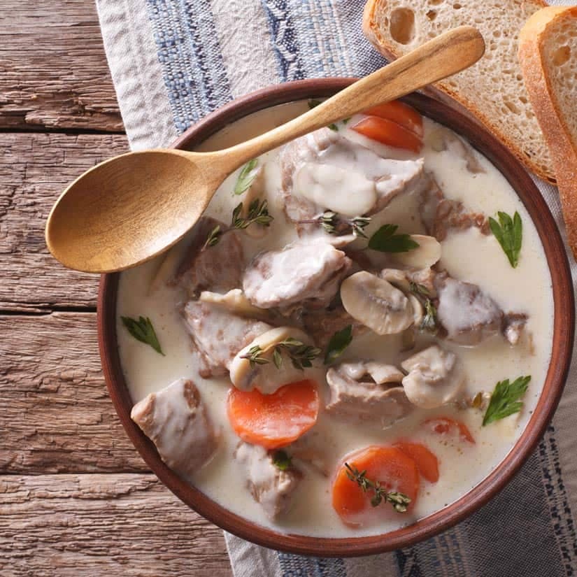 Casserole de veau aux champignons