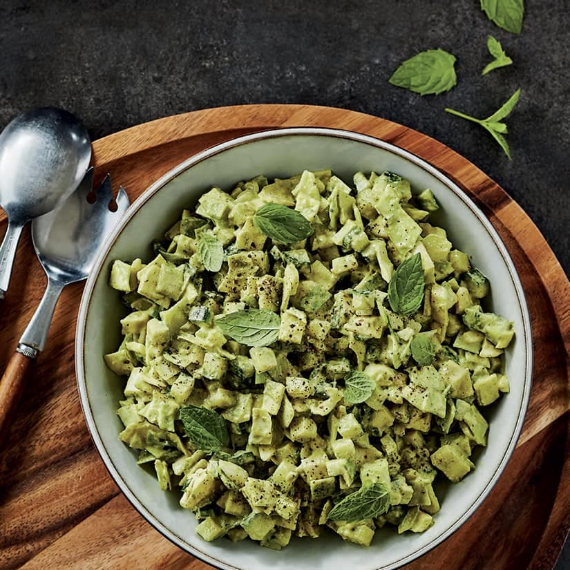 Salade de chou crémeuse verte