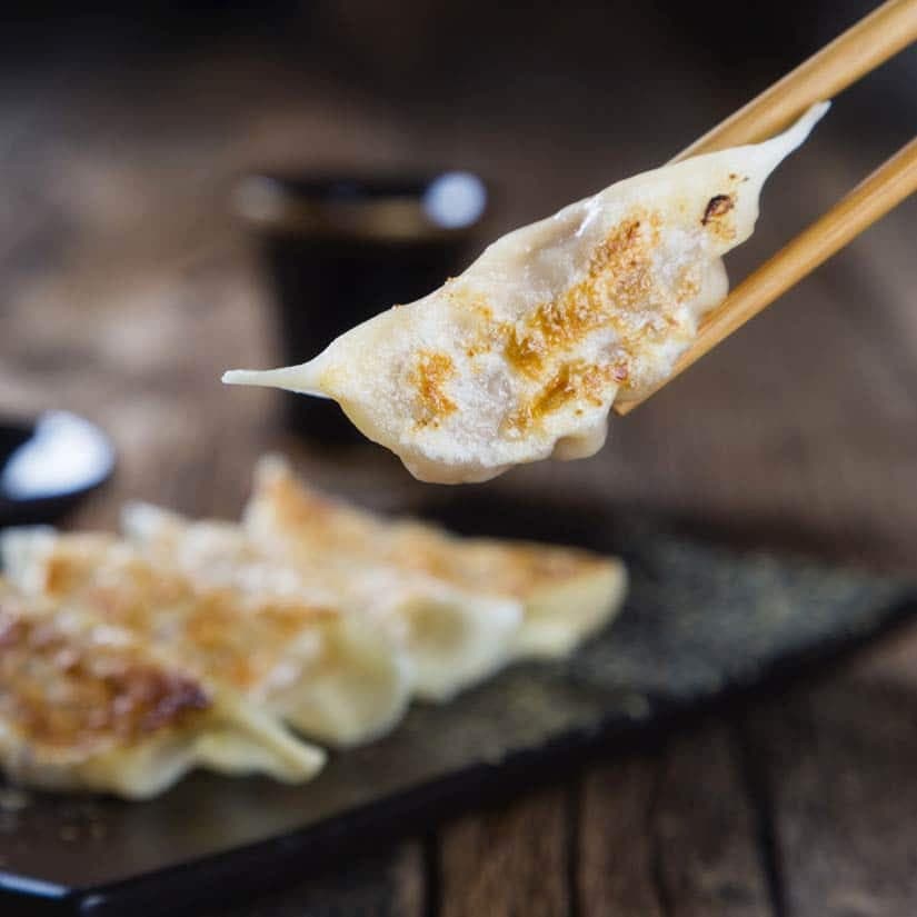 Dumplings aux champignons et aux épinards