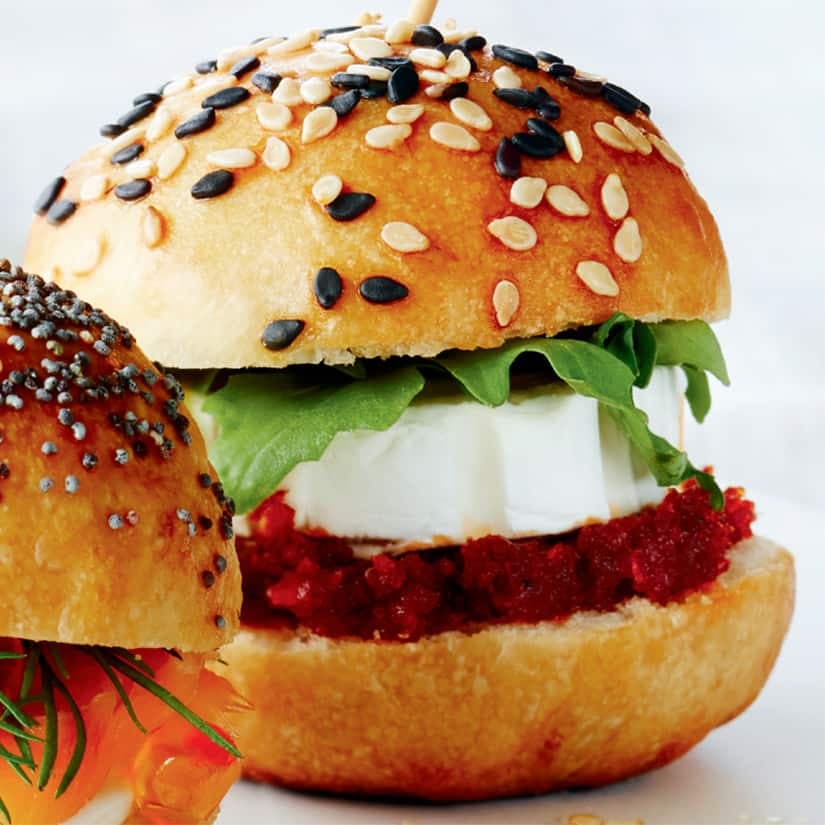 Miniburgers de fromage de chèvre