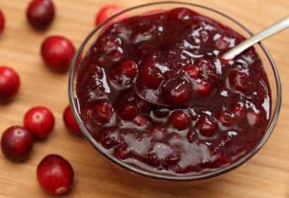 Chutney de canneberges