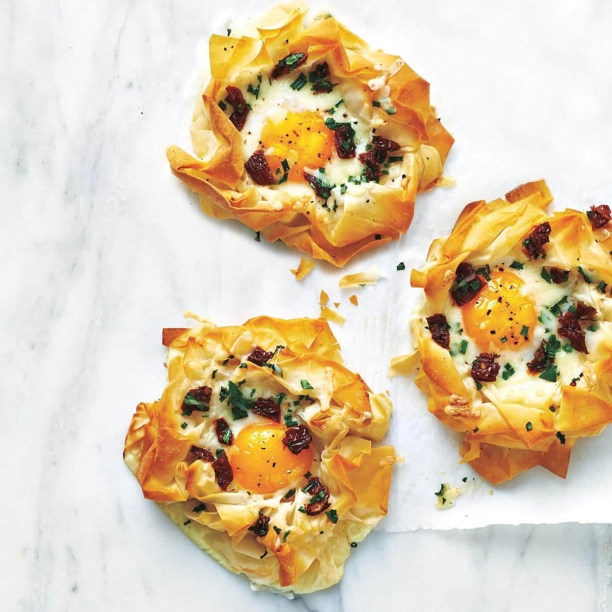 Oeufs en pâte phyllo