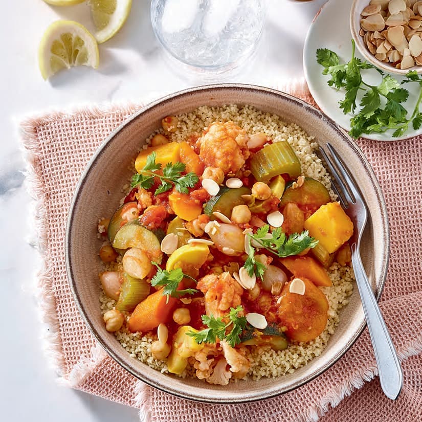 Tajine de légumes et de pois chiches