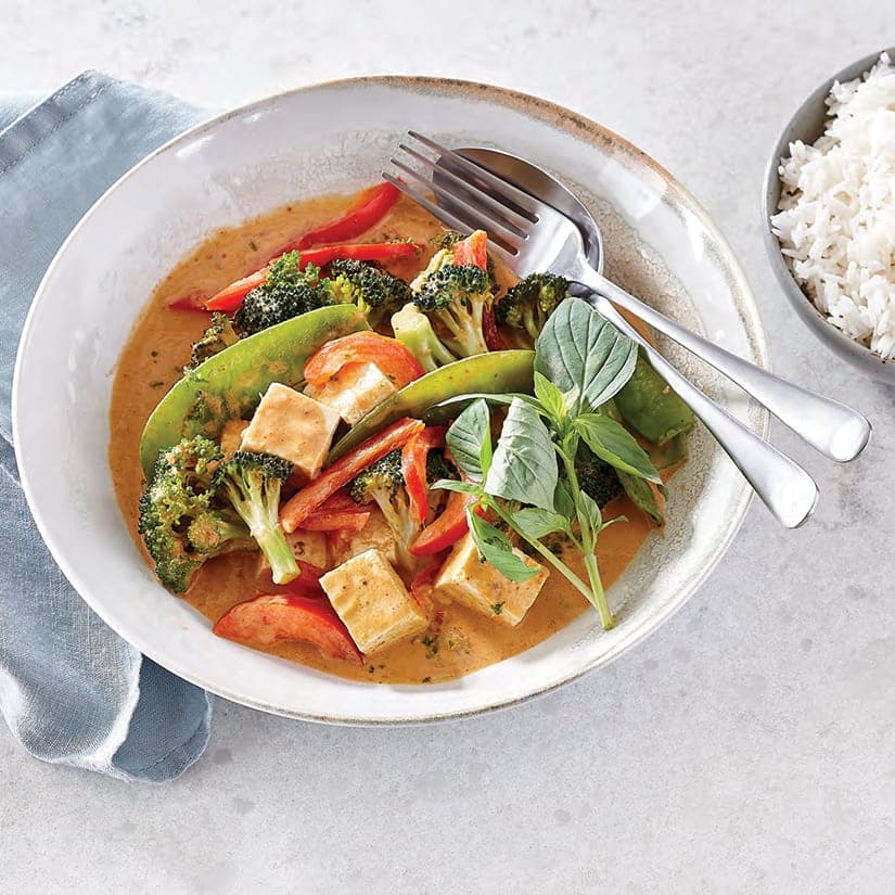Cari de légumes au tofu à la thaïe