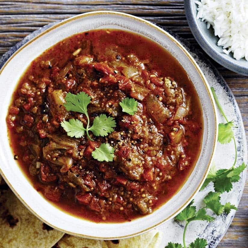 Cari à l'aubergine