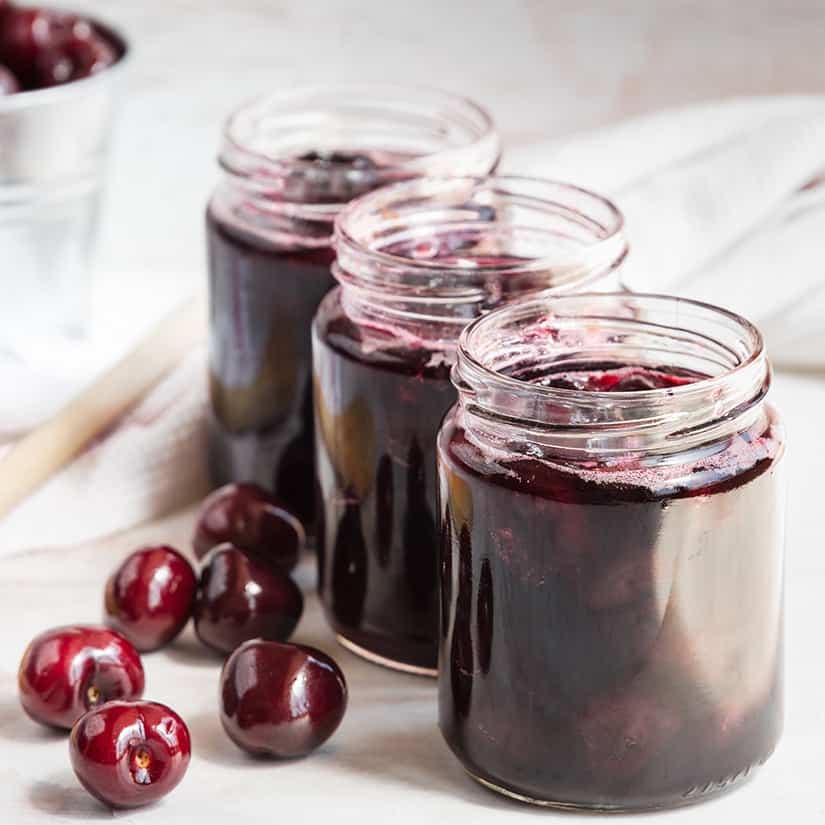 Confiture de cerises express