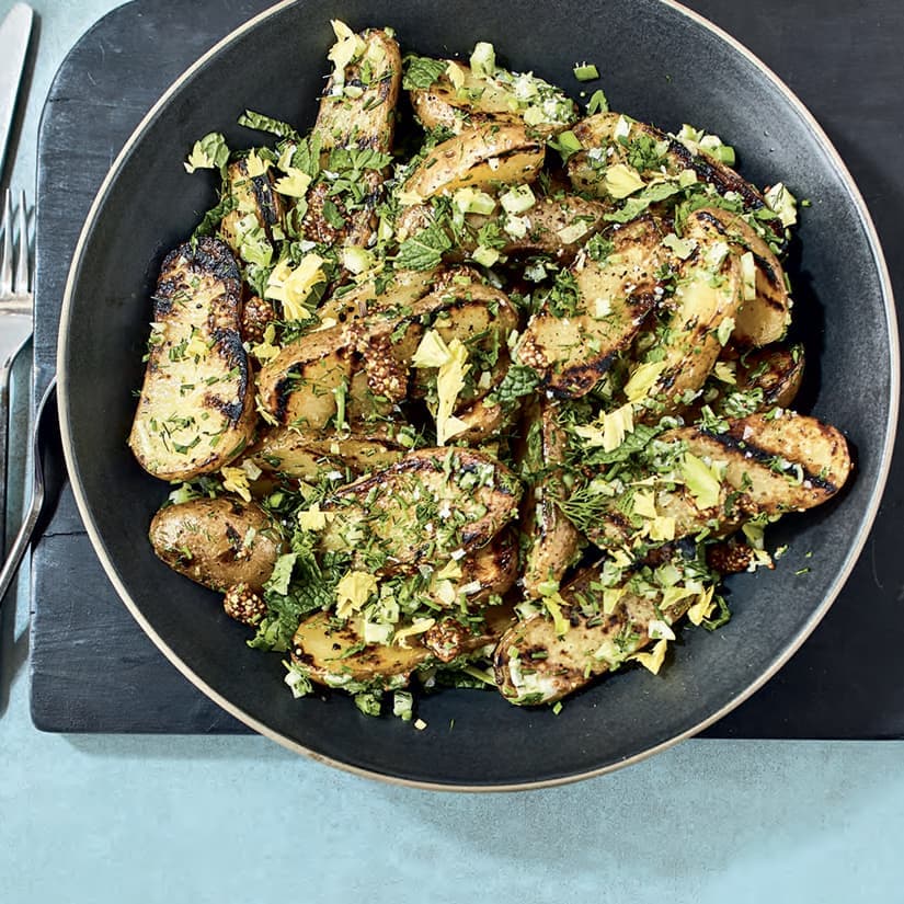Salade de pommes de terre grillées