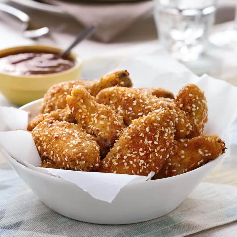 Ailes de poulet croustillantes au sésame