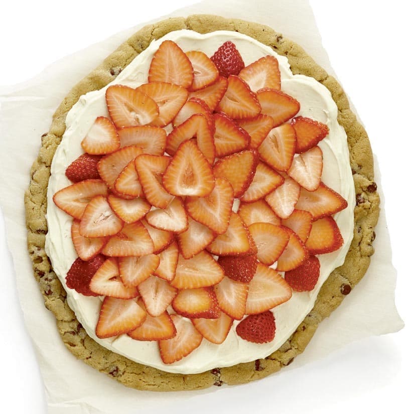 Biscuit géant choco-fraises