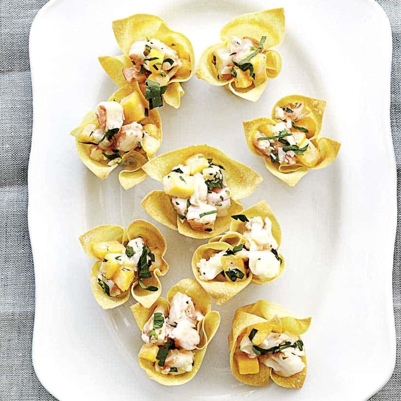 Coupelles de crevettes piquantes