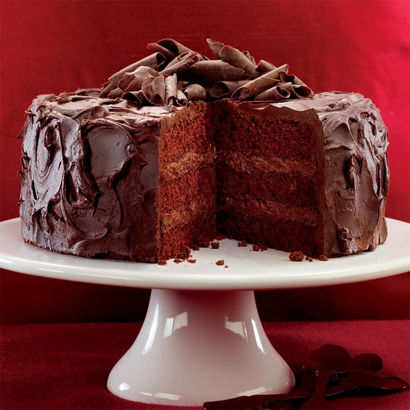 Gâteau chocolat, ganache caramel-cannelle