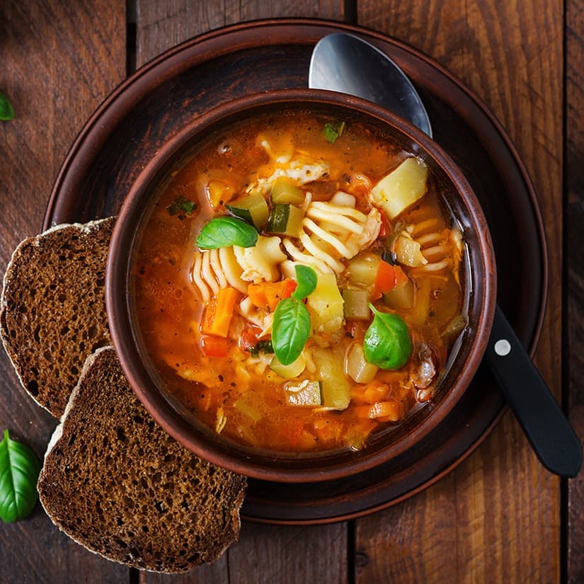 Soupe aux légumes à l'italienne
