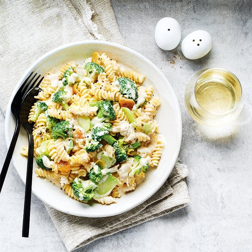 Rotinis crémeux au brocoli