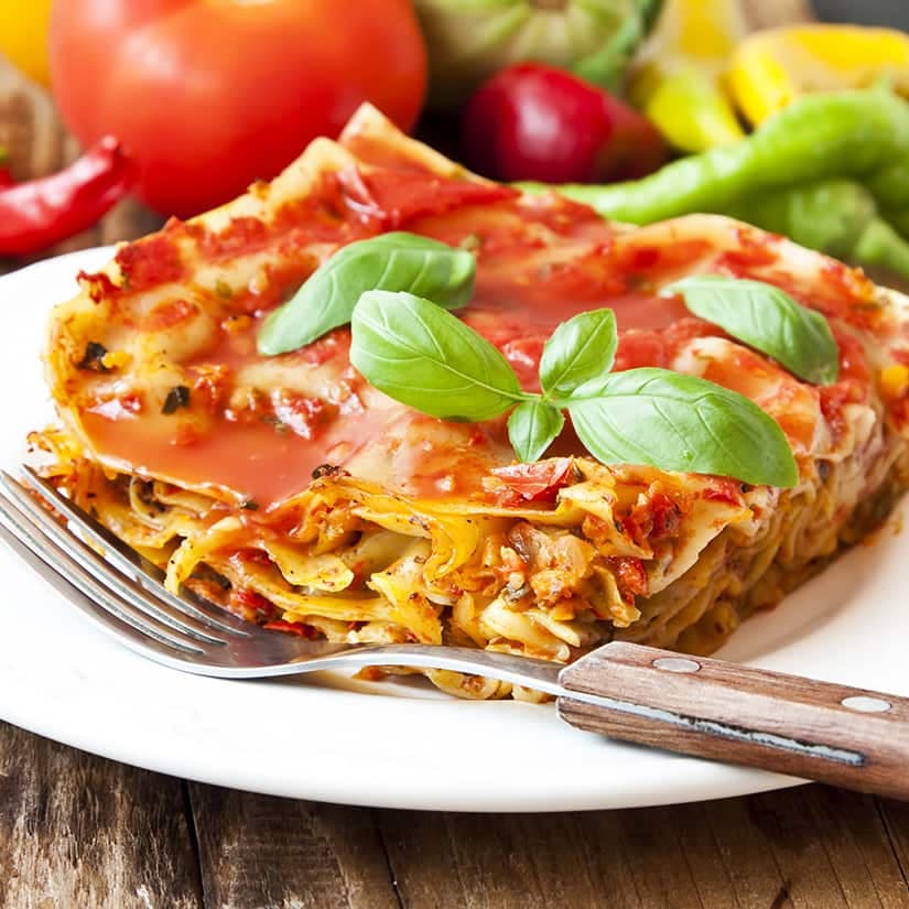 Lasagne végétarienne du marché