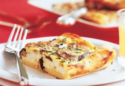 Quiches feuilletées aux champignons exotiques