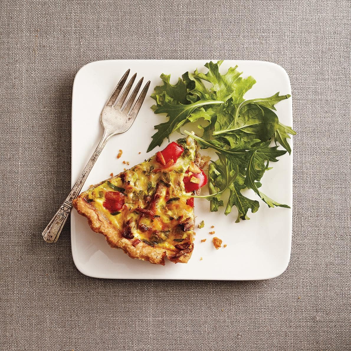 Quiche au porc effiloché et aux légumes