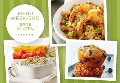 Menu week-end - Menu sans gluten