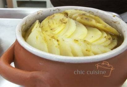 Côtes d'agneau boulangère