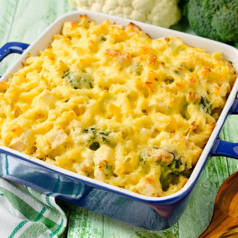 Macaroni au fromage et au brocoli