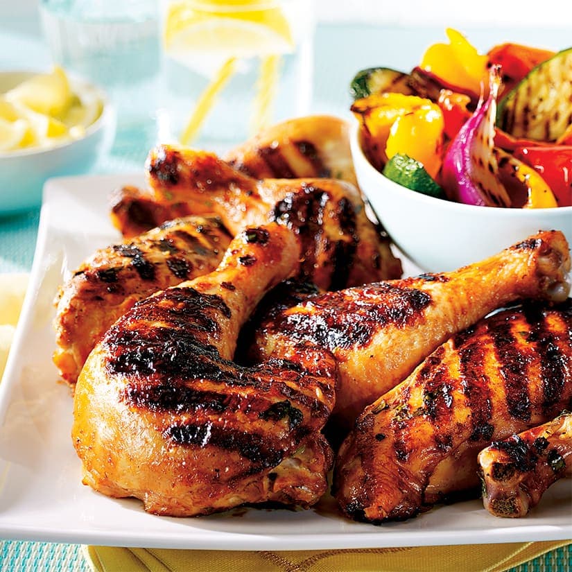 Poulet barbecue orange gingembre miel délicieux