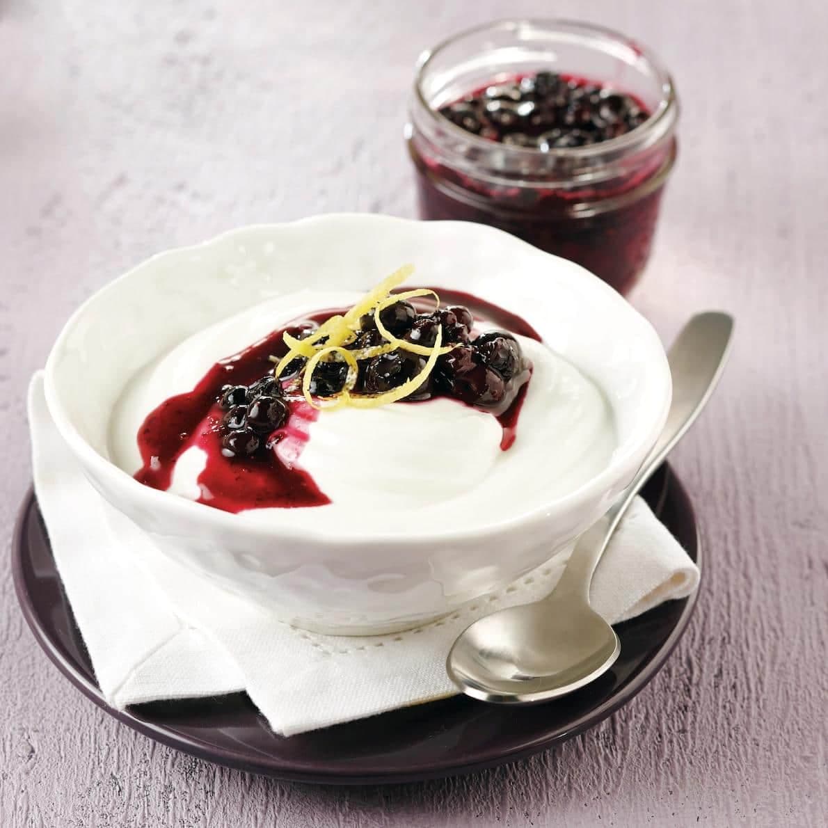 Compote de bleuets au porto