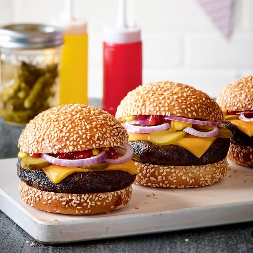 Burgers végés champignons et haricots noirs