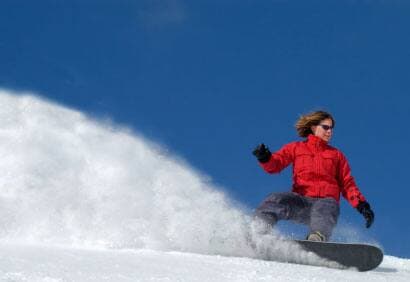 On découvre la planche à neige
